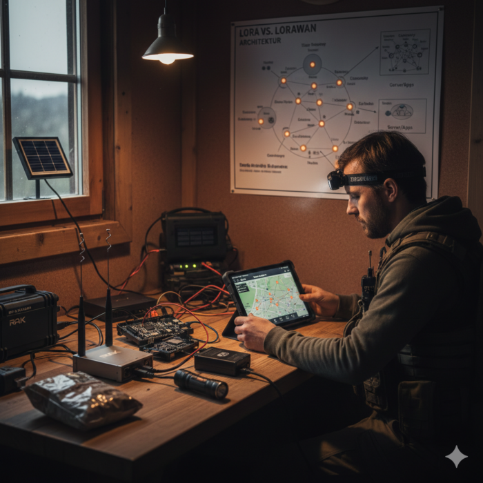 Meshtastic LoRa Funk Kommunikation Survival Prepping Notfall Off-Grid Netzwerk Notfunk