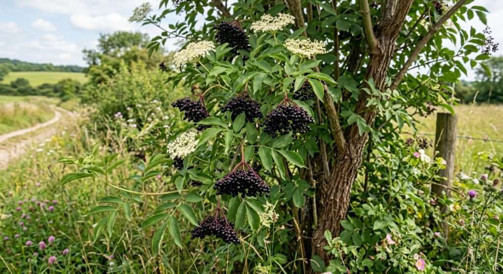 Der Schwarze Holunder (Sambucus nigra): Das sagenumwobene Schutzschild gegen Grippe, Schleim und Fieber