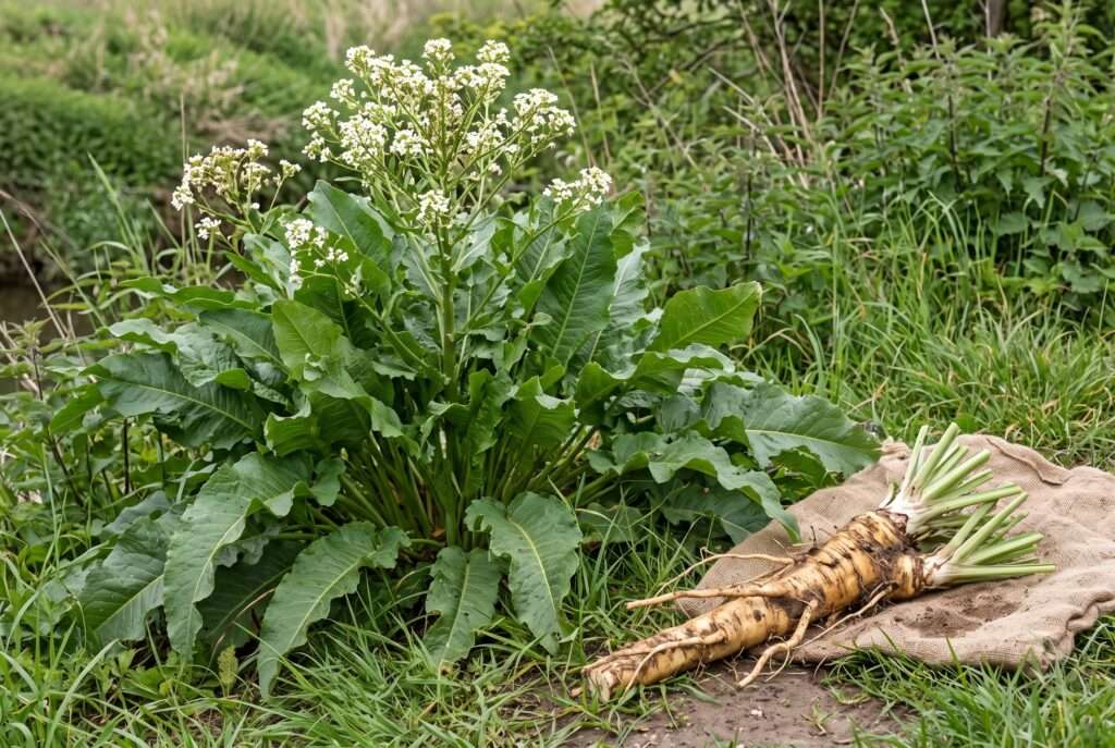 Der wilde Meerrettich (Armoracia rusticana): Winterharte Wurzelpower für die Feldküche & natürliches Antibiotikum