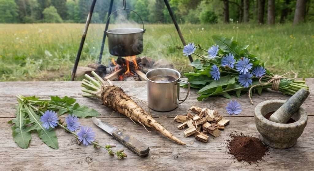 Die Gewöhnliche Wegwarte (Cichorium intybus): Das präbiotische Power-Gewächs für Feldküche und Notfall-Apotheke